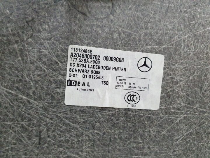 MERCEDES GLK 204 X204 РЕСТАЙЛИНГ ПОЛ БАГАЖНИКА 2046800702 ОРИГИНАЛ ИДЕАЛЬНЫЙ, фото 4