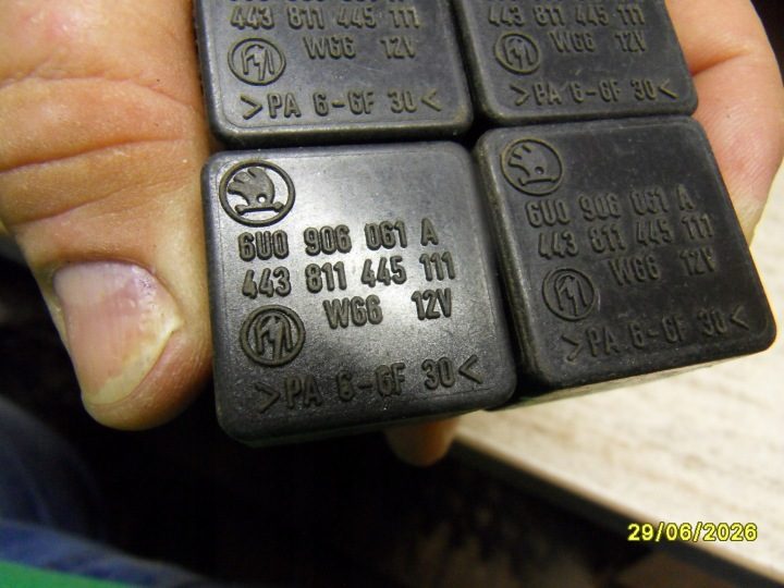 РЕЛЕ SKODA OE 6U0906061A, фото 4