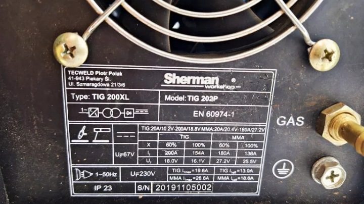 Сварочный инвертор Sherman 20-200 A 230 4,3 кВА, фото 7