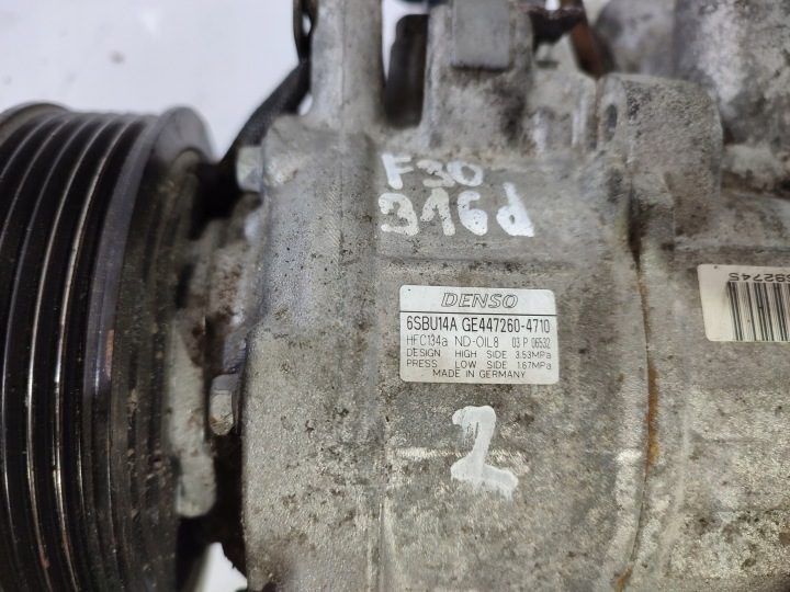 BMW F30 316d КОМПРЕССОР КОНДИЦИОНЕРА 44726047, фото 3