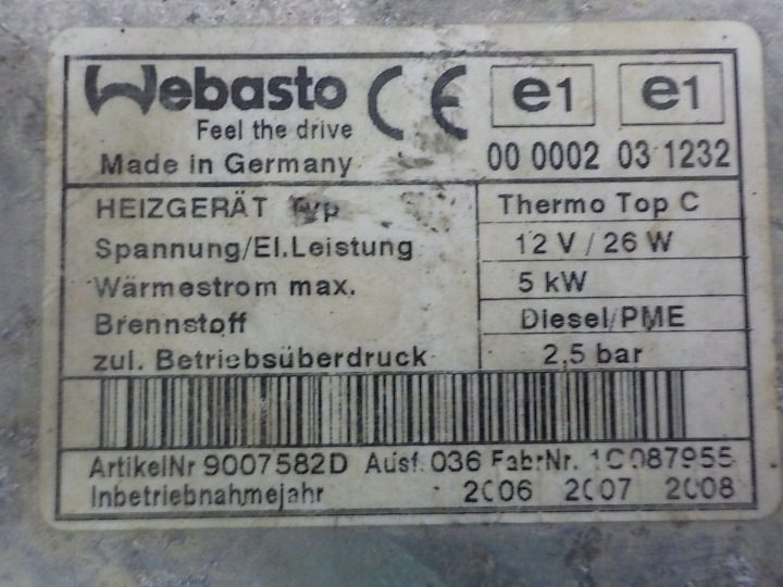 АВТОНОМНЫЙ ОТОПИТЕЛЬ WEBASTO VW TOUAREG 7L6815071D, фото 7