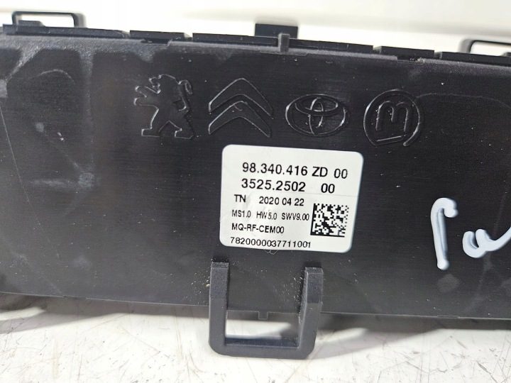 БЛОК УПРАВЛЕНИЯ ПЕЧКОЙ КОНДИЦИОНЕРА ЕВРОПА 98340416ZD OPEL COMBO E 21 г., фото 3