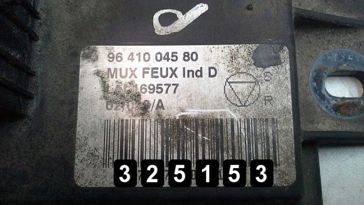 2002 Peugeot 607 ЭБУ Headlight Control Module 9641004580, фото 2