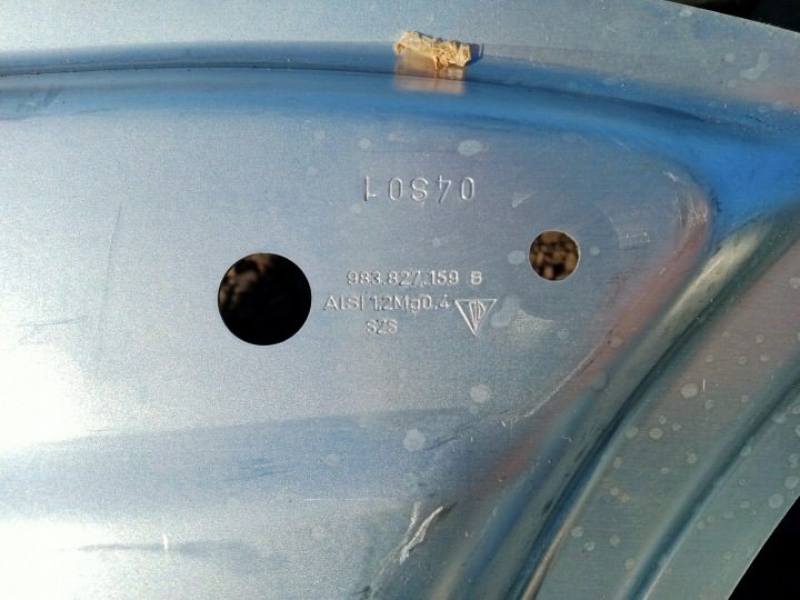 PORSCHE BOXSTER 718 983 26- КРЫШКА БАГАЖНИКА НОВАЯ - 983827125B - ОБШИВКА + РАМА, фото 10