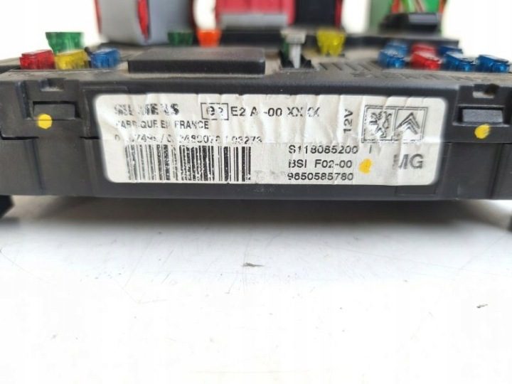 Блок управления BSI Peugeot Citroen C2 C3 OE 9650585780 S118085200, фото 3