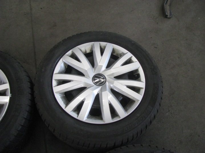 КОЛЕСА СТАЛЬНЫЕ ЗИМА VW 5X112 6,5J16 ET46 + 205/55R16 91H NEXEN КОЛПАКИ, фото 4