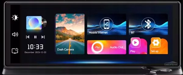 Магнитола станция мультимедийная экран CarPlay 11,26" 1920x1080 2 камеры 4K 64 GB, фото 1