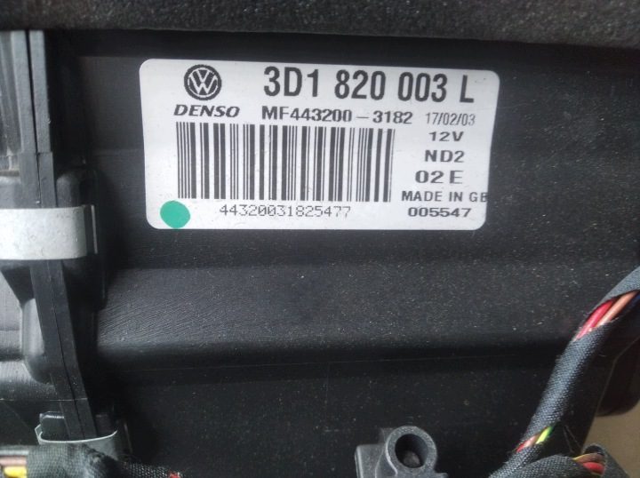 ОТОПИТЕЛЬ VW PHAETON I 3D1820003L, фото 8