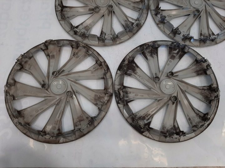 4× Колпак Volkswagen OE Оригинальный 15" серебристый, фото 8