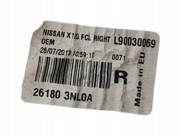 Катафот передний NISSAN LEAF (ZE0) L90030069 0.0L 2012, фото 7