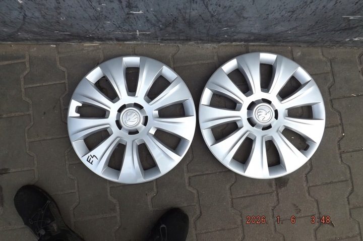 Колпак Skoda OE Оригинальный 16" серебристый, фото 2