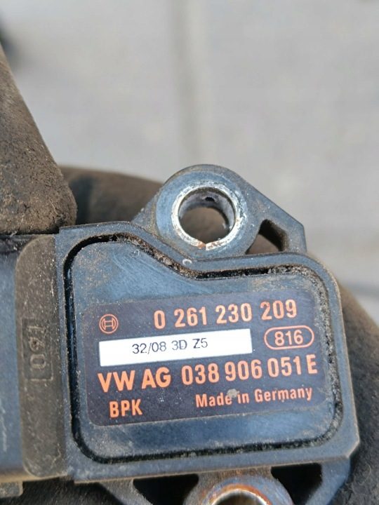 Датчик давления в коллекторе Audi A4 B8 038906051E, фото 3