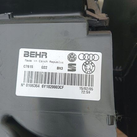 SKODA FABIA I ХЭТЧБЕК ОТОПИТЕЛЬ С КОНДИЦИОНЕРОМ ЕВРОПА 6Y1820003CE, фото 2
