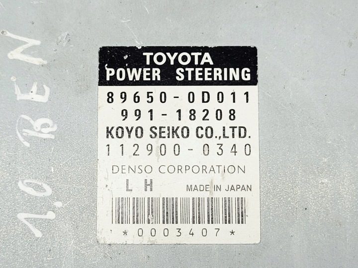 TOYOTA YARIS I БЛОК УПРАВЛЕНИЯ ЭУР 89650-0D011, фото 2