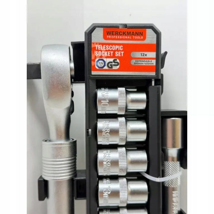 Werckmann торцевой ключ teleskopowy комплект ключей с трещоткой 1/2", фото 3