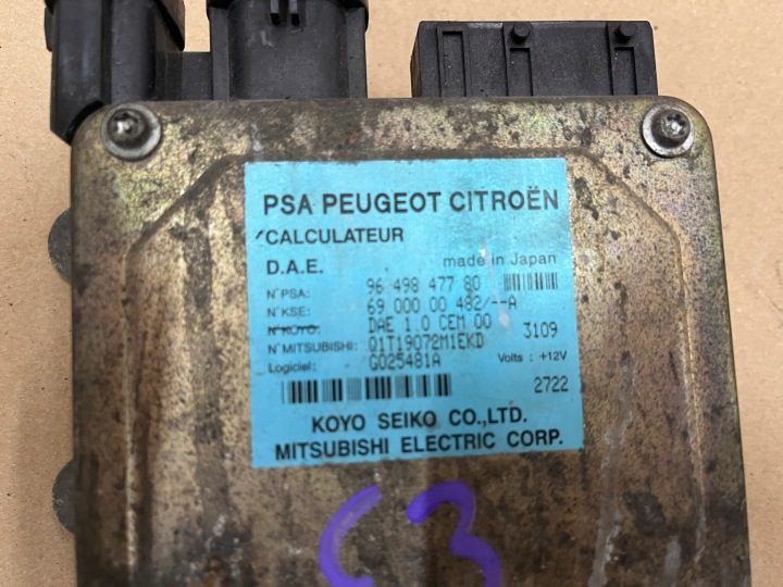 БЛОК УПРАВЛЕНИЯ ГИДРОУСИЛИТЕЛЯ CITROEN C3 2002-2005 1.4 HDI 9649847780, фото 2