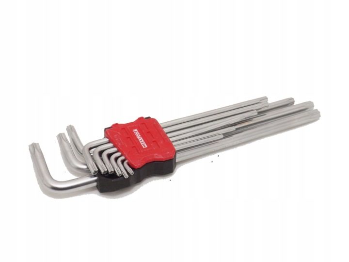 КОМПЛЕКТ КЛЮЧЕЙ TRZPIENIOWYCH TORX MEEC TOOLS 9 ELEMETÓW, фото 2