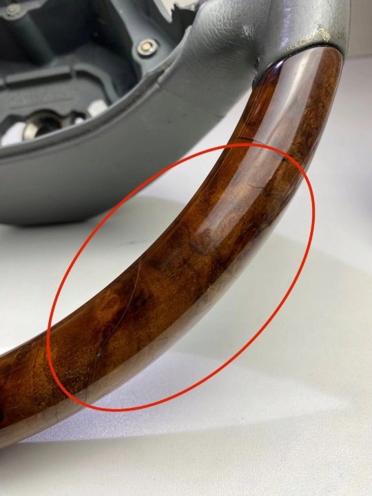 РУЛЬ КОЖА ДЕРЕВО СВЕТЛОЕ MERCEDES SL R230 A230460, фото 10