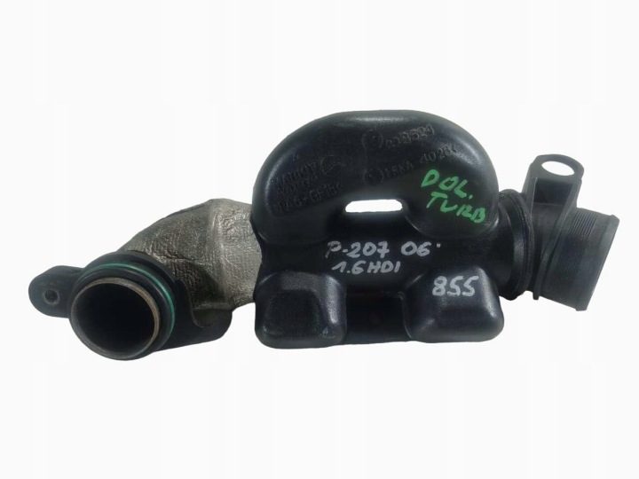 ПАТРУБОК ТУРБИНЫ PEUGEOT 207 1.6 HDI 9653777980, фото 1