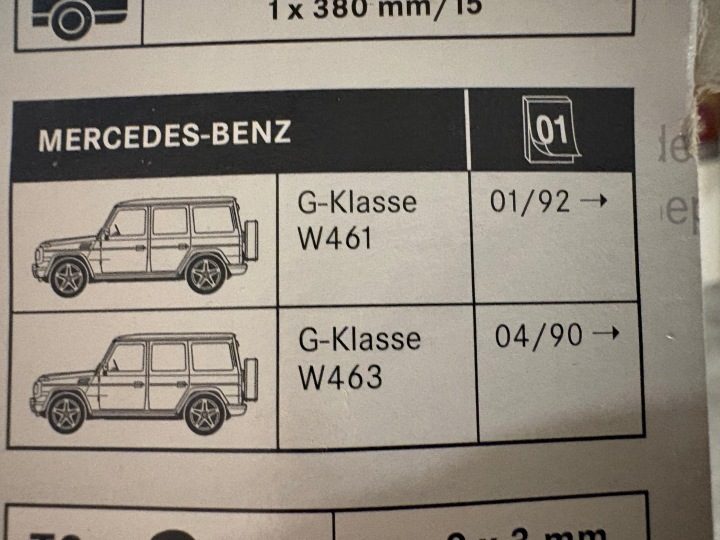 MERCEDES G-КЛАСС GELENDA W461 W463 ДВОРНИКИ ОРИГИНАЛ A4638200345, фото 3