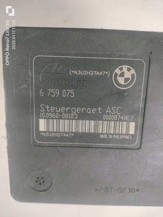 НАСОС ABS 6759075 BMW E46 ГЛАВНЫЙ ТОРМОЗНОЙ ЦИЛИНДР 3451-6759073 БЛОК УПРАВЛЕНИЯ, фото 5