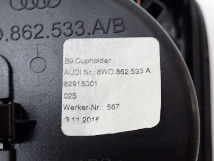 Тоннель панель рамка рычага КПП декор подстаканник европа Audi A4 B9 8W 17 г., фото 7