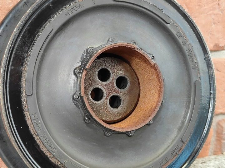 BMW F01 F07 F30 F10 F15 F25 3.0D N57 - шкив гаситель колебаний - 8511321, фото 9