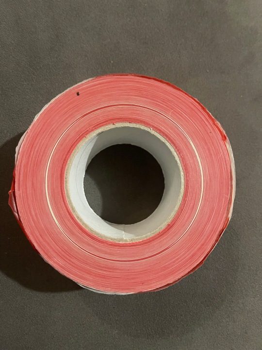 Шлейф проблесковый Paper-TECH biało-красный 7 см 500 м без клея, фото 4