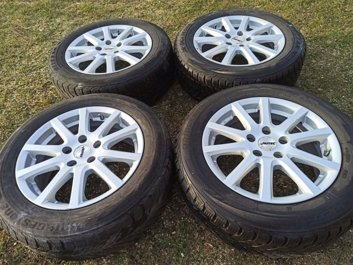 Литые диски 5x112 Skoda Octavia Audi VW Golf 5 Seat Leon шины зимние, фото 2