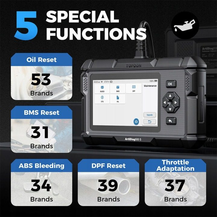 TOPDON ArtiDiag 500 s Инструмент диагностический OBD2, фото 2