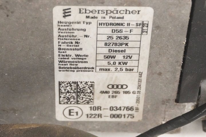 Автономный отопитель Webasto Audi A8 D4 4M0265105G, фото 8