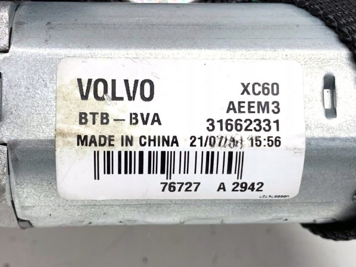 МОТОРЧИК ДВОРНИКОВ ЗАДНИЙ VOLVO XC60 II 31662331 ВНЕДОРОЖНИК ПРИВОД ПОВОДКА, фото 4