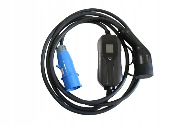 Зарядное устройство MIDA Type 2 EV с ekranem цифровым регулируемое prąd, разъем CEE, фото 1