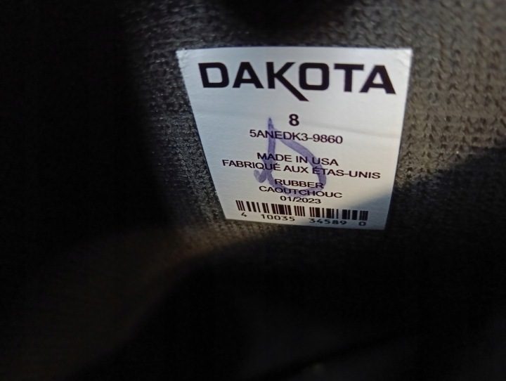 Резиновые сапоги рабочие DAKOTA разм. 41 стелька 27,5 см без wzmocnionych podnosków, фото 8