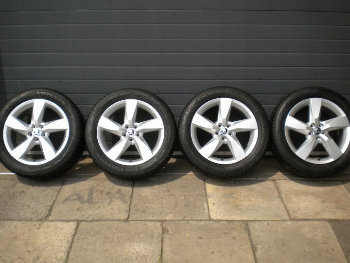Колеса зимние алюминиевые 17 5x100 Оригинал VW T-Cross Taigo Skoda Kamiq, фото 2