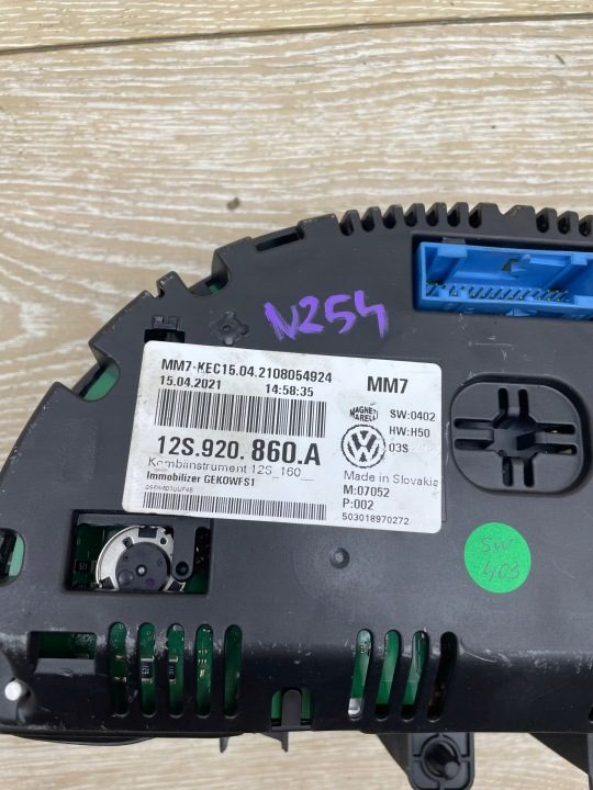 Панель приборов европа 12S920860 Seat MII Electric 20 г., фото 3