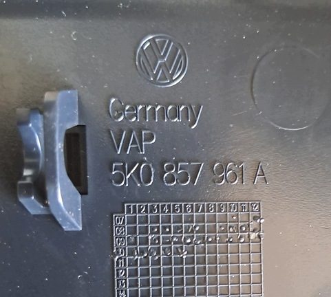 VW GOLF VI 08-13R БАРДАЧОК ПЕПЕЛЬНИЦА ПРИКУРИВАТЕЛЬ 5K0857961A, фото 3