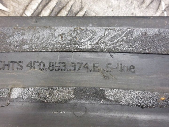 Накладка порога внутренняя комплект Audi A6 C6 4F0853376E 4F0853375E, фото 9