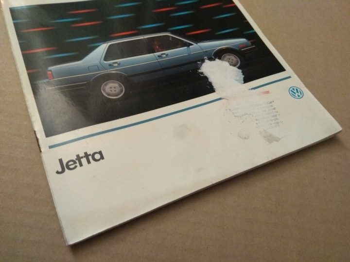 Проспект - VOLKSWAGEN VW JETTA - США - 1990 г., фото 2