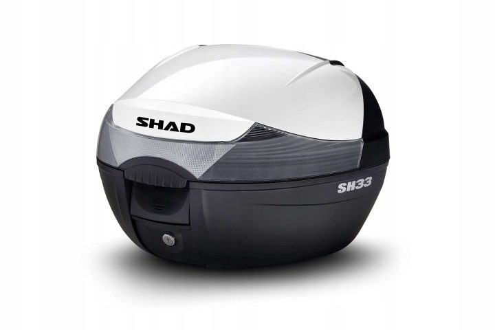 Верхняя Защита Кофра Shad SH33 Белая ПОВРЕЖДЕННАЯ КРЕПЛЕНИЯ RYSY, фото 1
