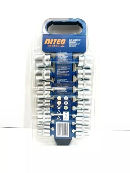 Торцевой ключ 1/2' Niteo Tools с головками, фото 1