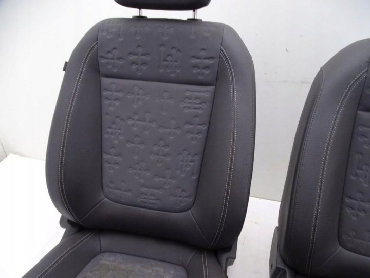 OPEL MERIVA B 10-17 СИДЕНЬЯ ПЕРЕДНИЕ ВОДИТЕЛЯ ПАССАЖИРА 2 ШТ. ПОЛУКОЖА ЕВРОПА, фото 6