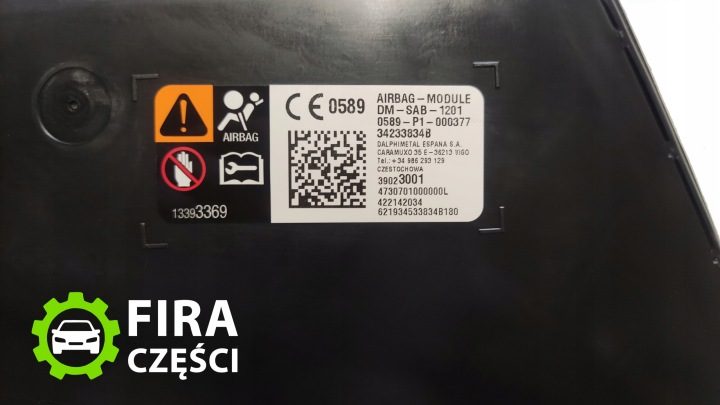 ПОДУШКА БЕЗОПАСНОСТИ СИДЕНЬЯ ЛЕВАЯ ПЕРЕДНЯЯ 39023001 ASTRA K, фото 3