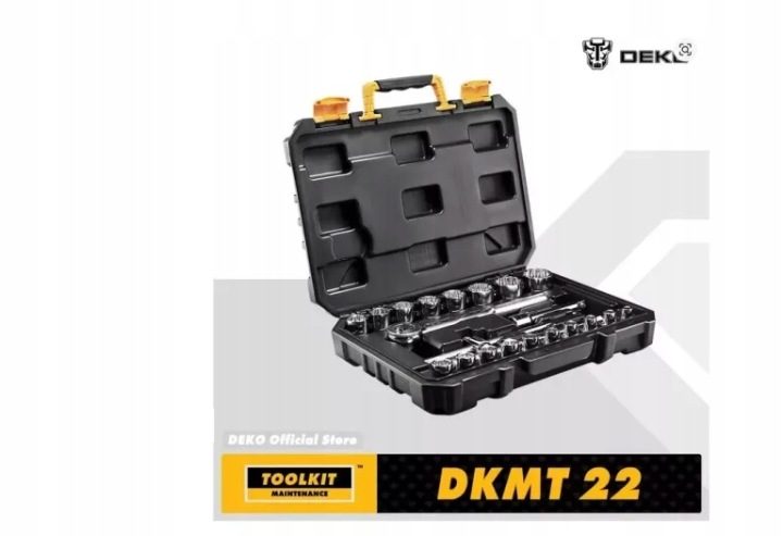 КОМПЛЕКТ КЛЮЧЕЙ С ТРЕЩОТКОЙ 22 ШТУК DEKO DKMT22, фото 2