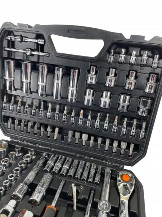 Торцевые головки 110 элементов 1/2", 1/4" Кейс NEO TOOLS, фото 2