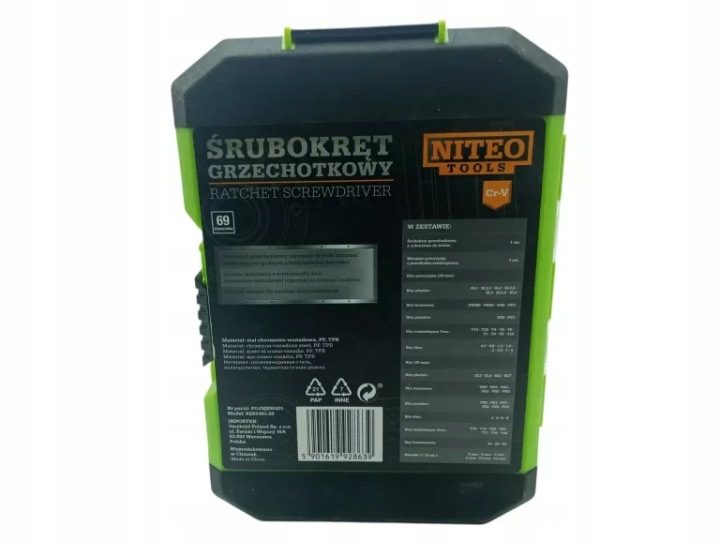 Комплект инструментов Niteo Tools 69 шт., фото 3