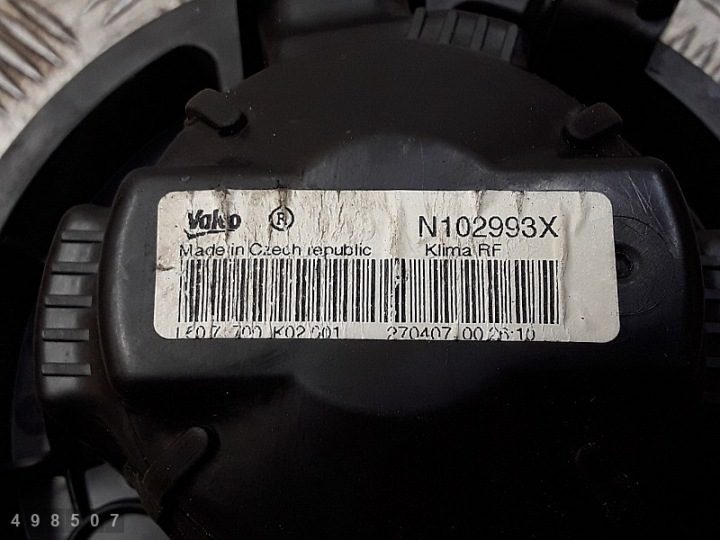 2007 Peugeot 207 Вентилятор моторчика вентилятора печки n102993x, фото 6