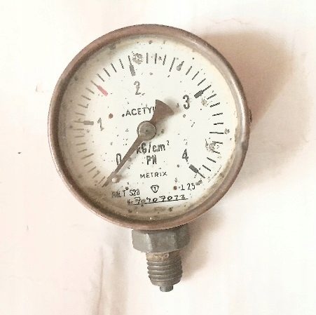 ПАНЕЛЬ ПРИБОРОВ МАНОМЕТР ДАТЧИК METRIX ACETYLEN KG/CM2 PRLT S23, фото 1