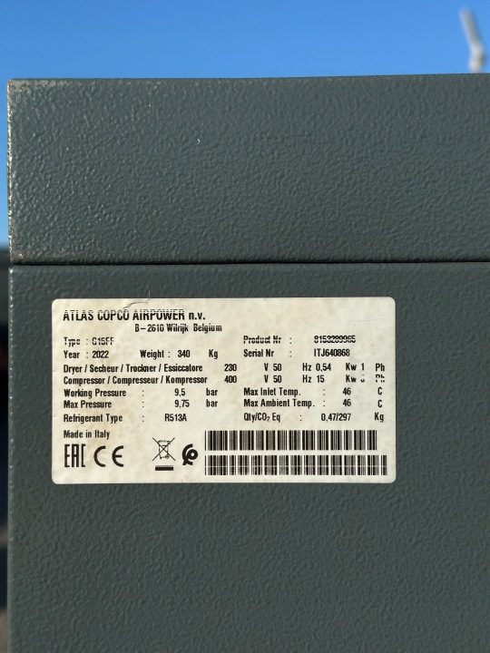 Компрессор масляный Atlas Copco G15FF 500 l 10 бар, фото 14