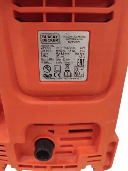 Мойка высокого давления Black+Decker 120 бар 1500 Вт, фото 9
